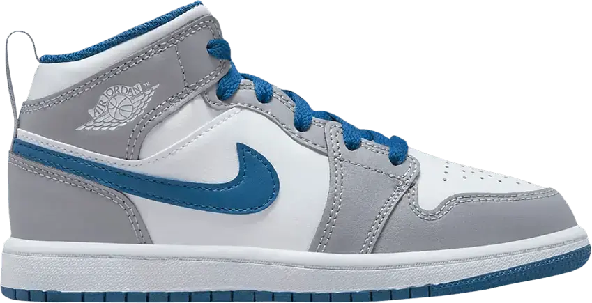  Jordan 1 Mid True Blue Cement (PS)