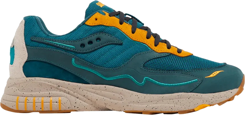  Saucony 3D Grid Hurricane Premium Green Orange