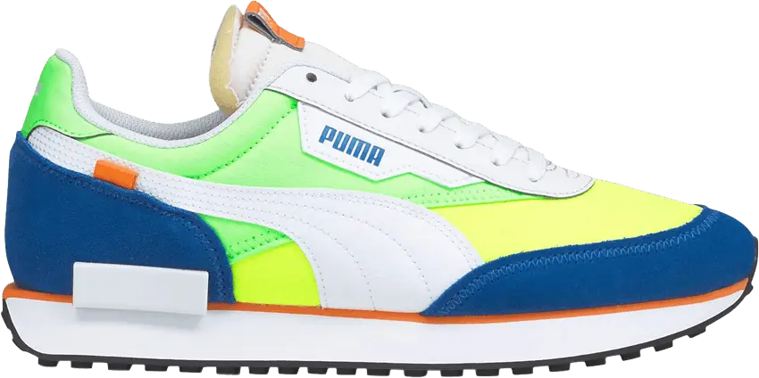  Puma Future Rider Play On White Fizzy Lime Royal