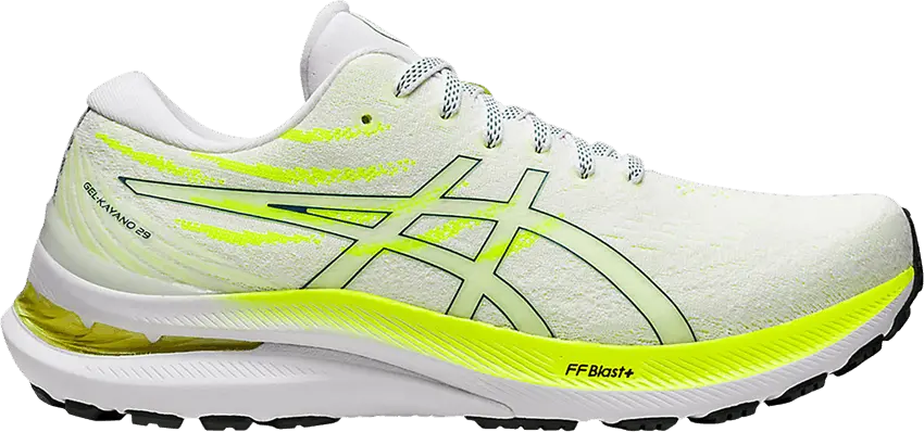  Asics ASICS Gel-Kayano 29 White Velvet Pine Safety Yellow (Women&#039;s)