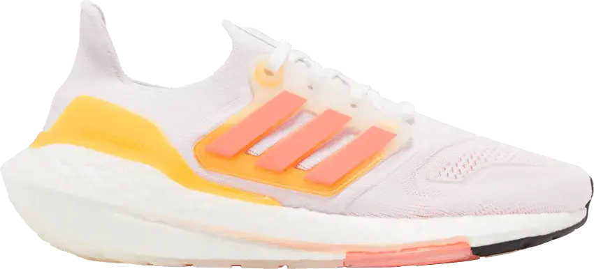  Adidas adidas Ultra Boost 22 White Turbo Flash Orange (Women&#039;s)