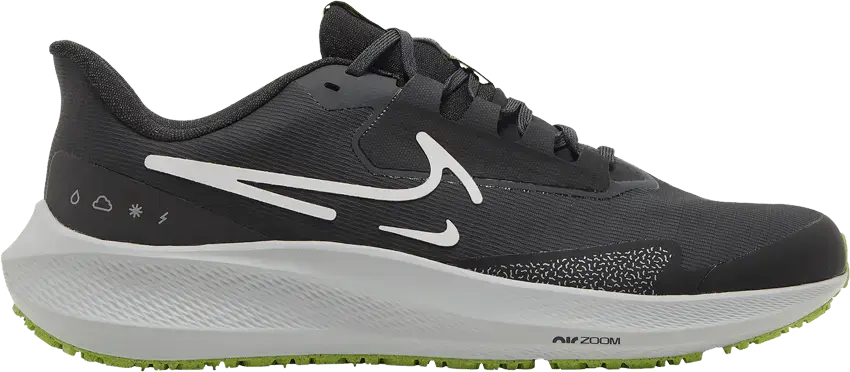  Nike Air Zoom Pegasus 39 Shield Black Dark Smoke Grey Volt