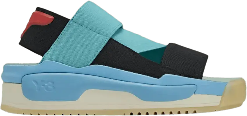  Adidas adidas Y-3 Hokori Sandal Black Mint Cyan