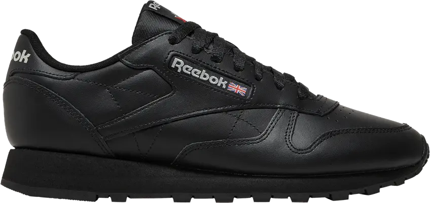  Reebok Classic Leather Core Black Pure Grey