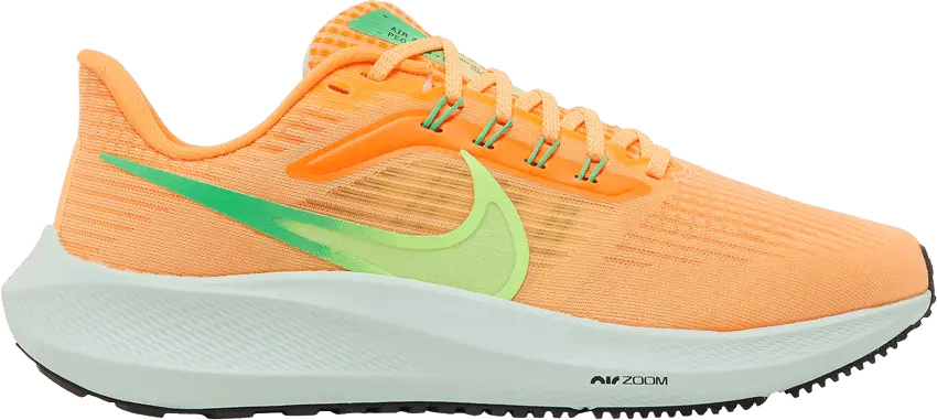  Nike Air Zoom Pegasus 39 Peach Cream Green Shock (Women&#039;s)