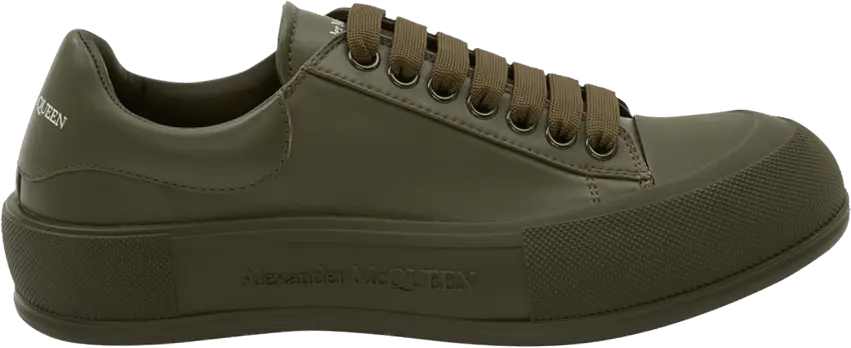  Alexander Mcqueen Alexander McQueen Deck Lace Plimsoll &#039;Khaki&#039;