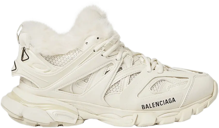  Balenciaga Wmns Track Trainer &#039;Fake Fur - Egg Shell&#039;