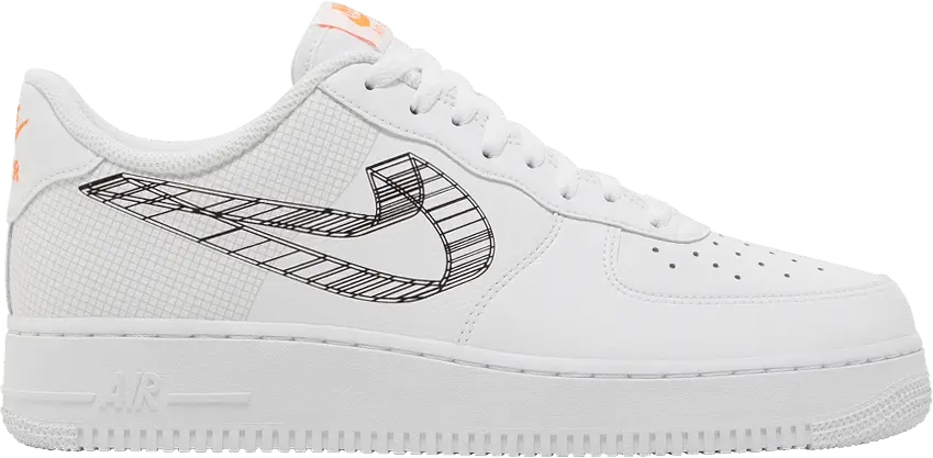  Nike Air Force 1 Low 3D Swoosh Graphic