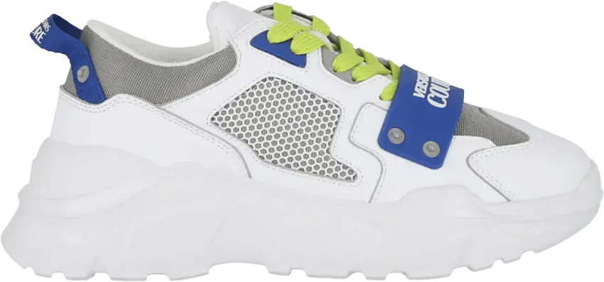 Versace Chunky Logo Sneaker &#039;White Blue Green&#039;