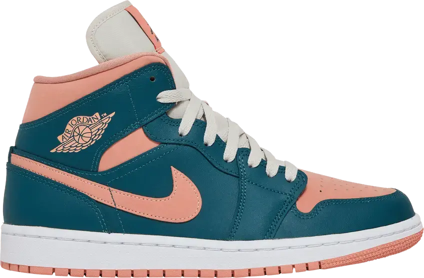  Jordan 1 Mid Dark Teal Green (Women&#039;s)