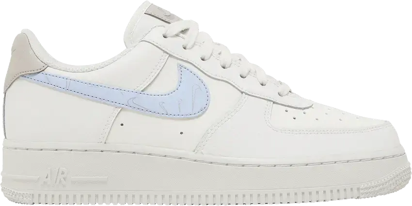  Nike Air Force 1 Low &#039;07 Mini Swooshes White Football Grey (Women&#039;s)