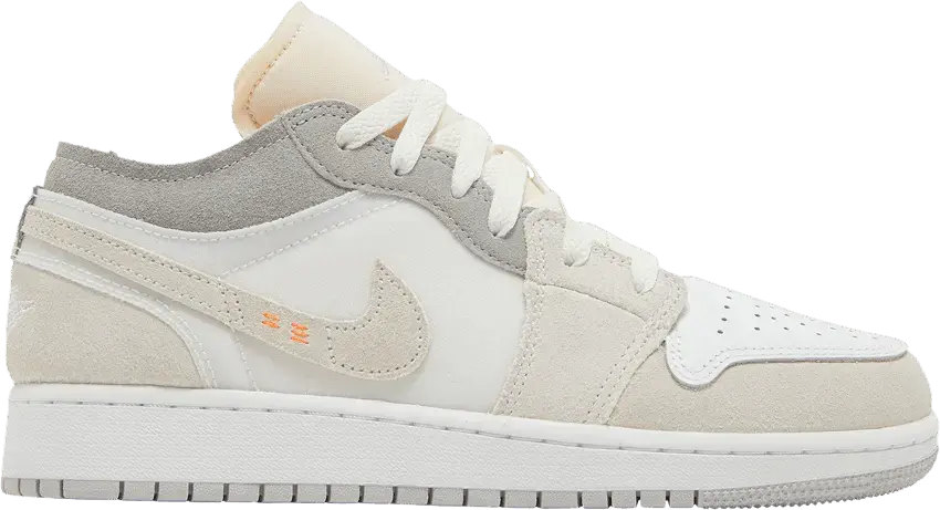  Jordan 1 Low Inside Out Cream White Light Grey (GS)