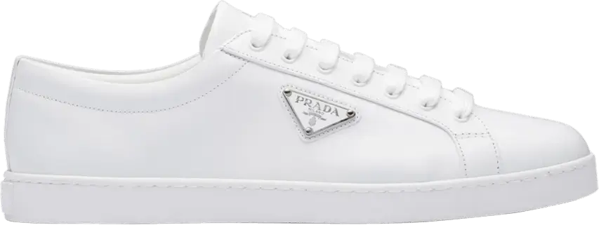  Prada Brushed Leather Sneaker &#039;White&#039;