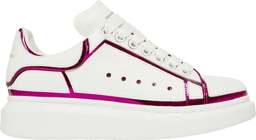  Alexander Mcqueen Alexander McQueen Wmns Oversized Sneaker &#039;White Printers Pink&#039;