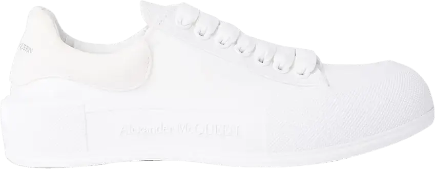  Alexander Mcqueen Alexander McQueen Wmns Deck Lace-Up Plimsoll &#039;White&#039; 2022