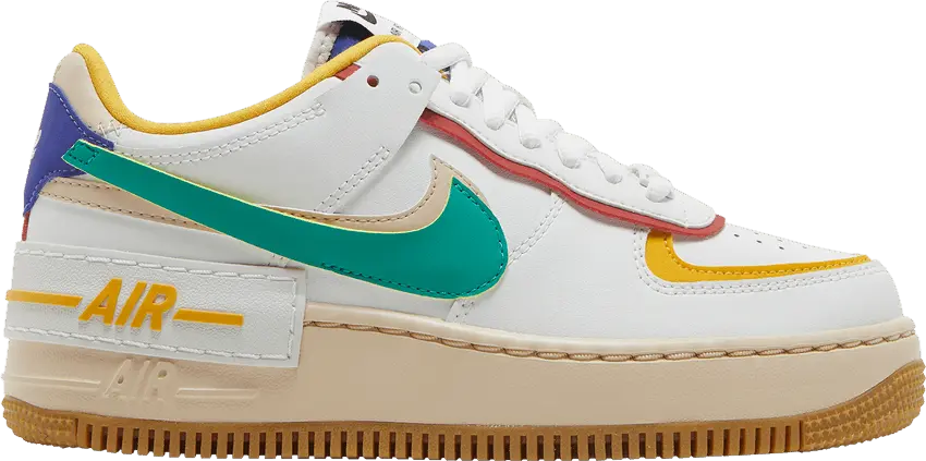  Nike Air Force 1 Low Shadow Summit White Neptune Green (Women&#039;s)