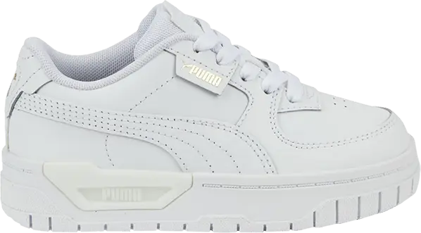  Puma Cali Dream Leather Little Kid &#039;Triple White&#039;