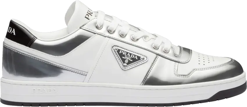  Prada Downtown Leather &#039;Silver White&#039;