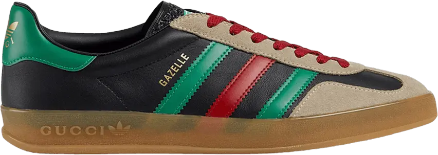  Adidas x Gucci Gazelle &#039;Black Green Red&#039;