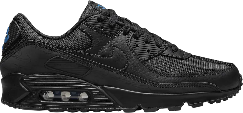  Nike Air Max 90 Black Blue Reflective