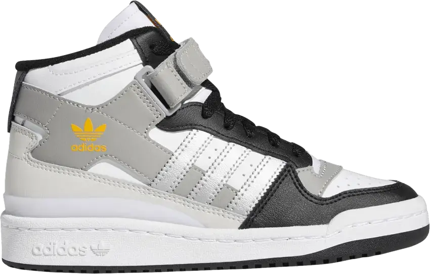  Adidas Forum Mid J &#039;White Black Silver&#039;
