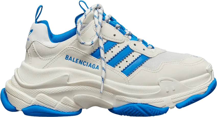  Balenciaga x Adidas Wmns Triple S Sneaker &#039;White Blue&#039;
