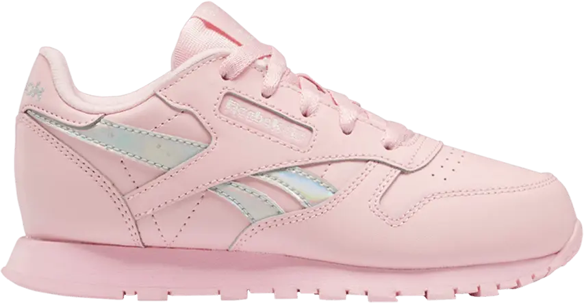  Reebok Classic Leather Little Kid &#039;Pink Glow Iridescent&#039;