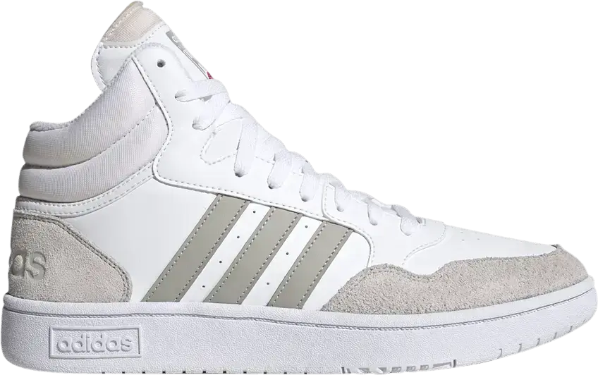  Adidas Hoops 3.0 Mid &#039;White Metal Grey&#039;