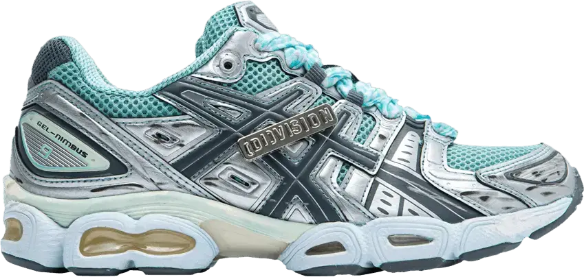  Asics (di)vision x Gel Nimbus 9 &#039;Crafts For Mind - Checked Turquoise&#039;