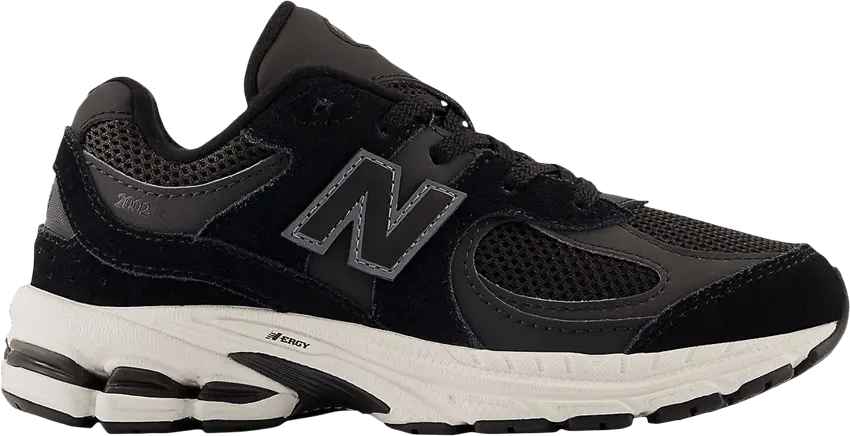  New Balance 2002R Little Kid Wide &#039;Black Phantom&#039;