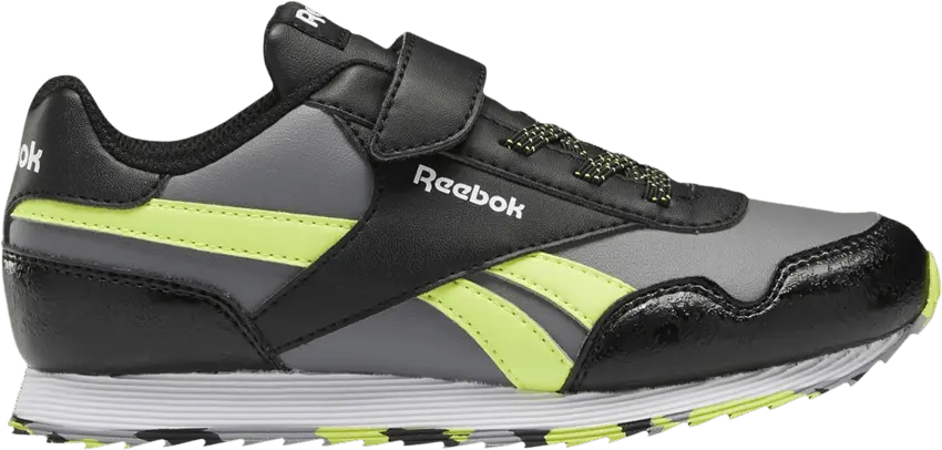  Reebok Royal Classic Jogger 3 1V Little Kid &#039;Black Acid Yellow&#039;