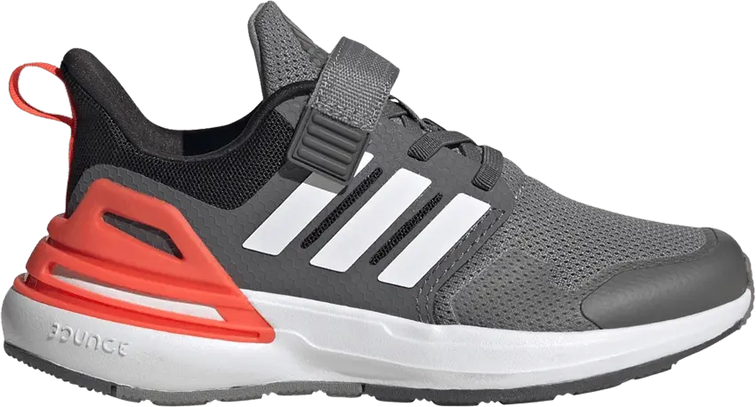  Adidas RapidaSport Bounce Strap J &#039;Grey Solar Red&#039;