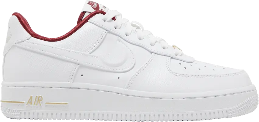  Nike Air Force 1 Low &#039;07 SE Just Do It Summit White Team Red (Women&#039;s)