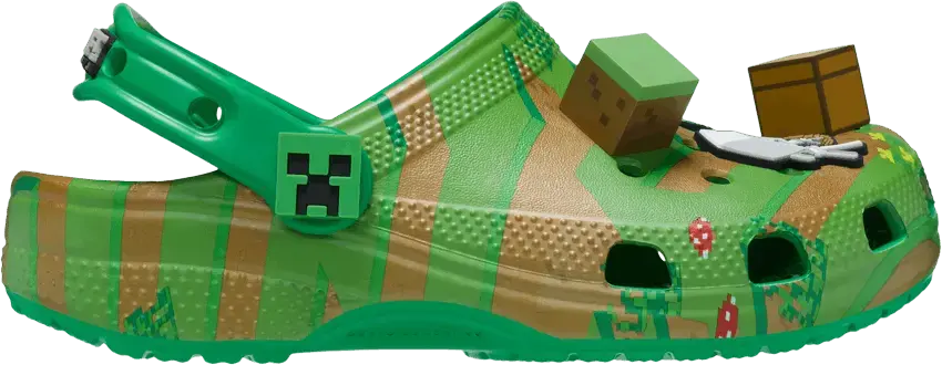  Crocs Minecraft x Classic Clog Kids &#039;Grass Block&#039;