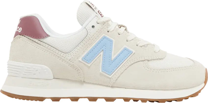  New Balance 574 Beige Baby Pink Ecru Blue (Women&#039;s)