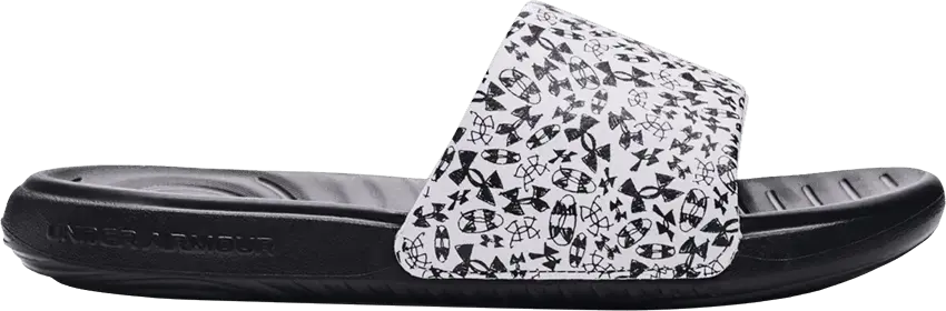 Under Armour Ansa Graphic Slide GS &#039;Allover Logo Doodles&#039;