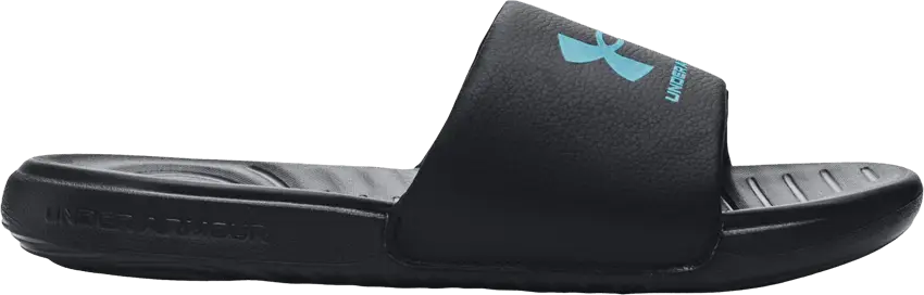  Under Armour Ansa Fixed Slide GS &#039;Black Blue Surf&#039;