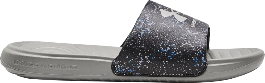 Under Armour Ansa Graphic Slide GS &#039;Black Tin Speckled&#039;