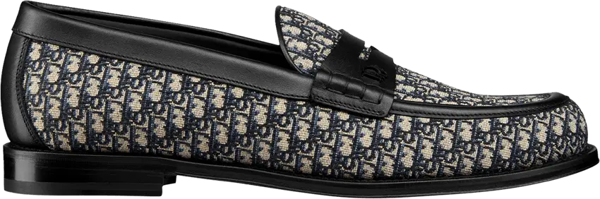 Dior Granville Loafer &#039;Dior Oblique - Black Beige&#039;