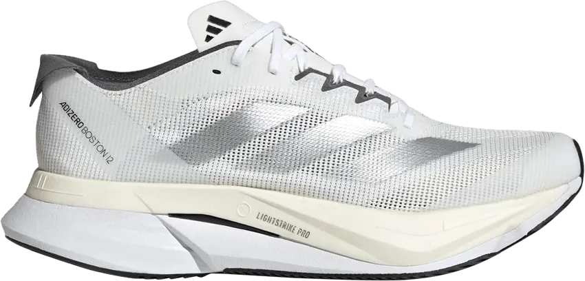  Adidas Wmns Adizero Boston 12 &#039;White Silver Metallic&#039;