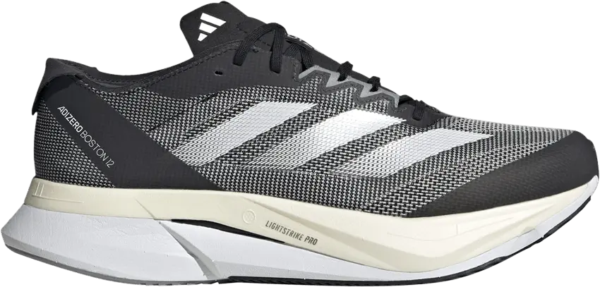  Adidas Adizero Boston 12 Wide &#039;Black Carbon&#039;