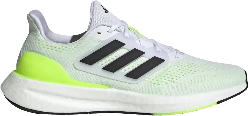  Adidas PureBoost 23 &#039;White Lucid Lemon&#039;