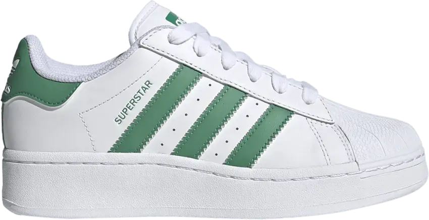  Adidas Wmns Superstar XLG &#039;White Semi Court Green&#039;