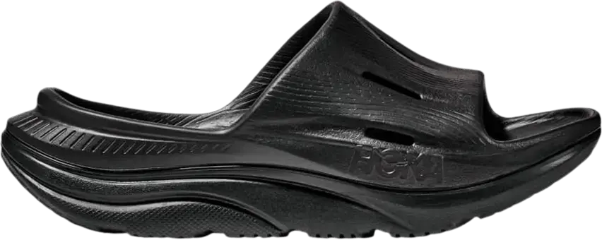  Hoka One One Ora Recovery Slide 3 Kids &#039;Triple Black&#039;