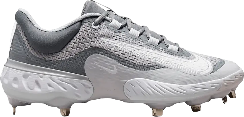  Nike Alpha Huarache Elite 4 Low &#039;Wolf Grey White&#039;