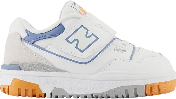  New Balance 550 Bungee Lace Top Strap Toddler &#039;White Mercury Blue&#039;