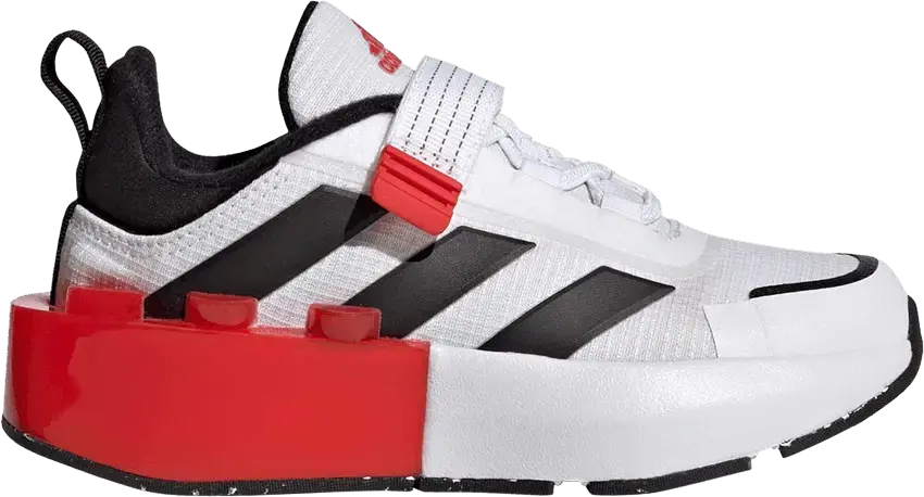  Adidas LEGO x Tech Runner Little Kid &#039;White Black Red&#039;