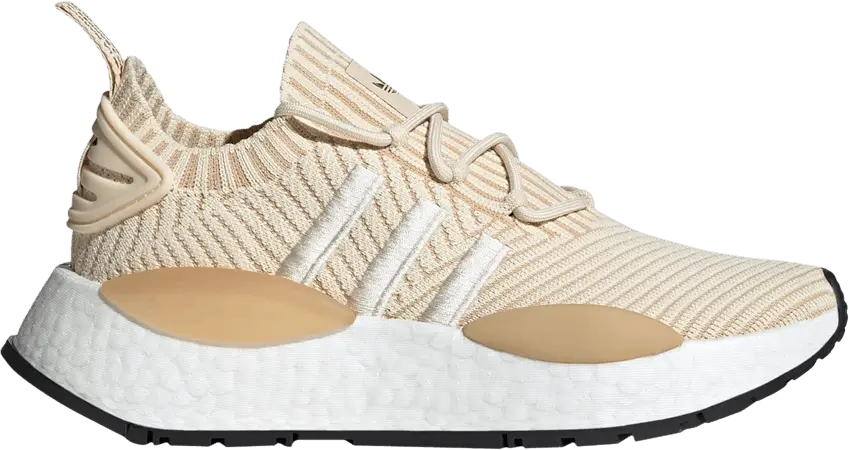  Adidas Wmns NMD_W1 &#039;Wonder White Striped Pattern&#039;