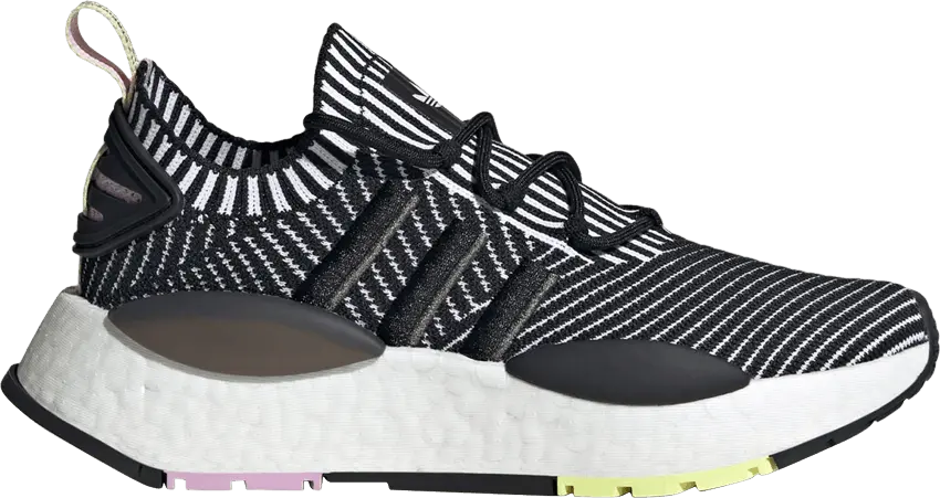  Adidas Wmns NMD_W1 &#039;Black White Striped Pattern&#039;