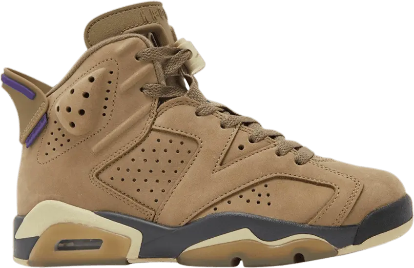  Jordan 6 Retro Gore-Tex Brown Kelp (Women&#039;s)